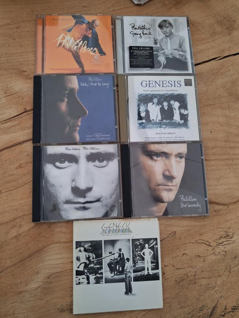 Phil Collins & Genesis CD collectie (7 stuks), Ophalen of Verzenden, 1980 - 1989, Gebruikt