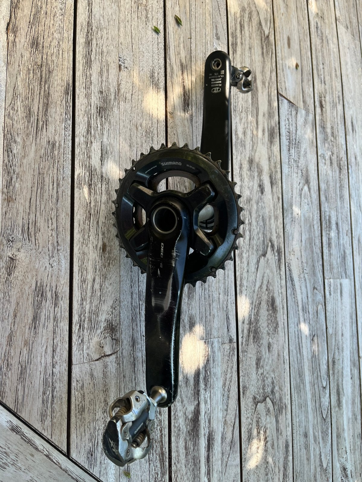 Shimano XT M8000 crankstel 36/24 met XT pedalen, Ophalen of Verzenden, Zo goed als nieuw