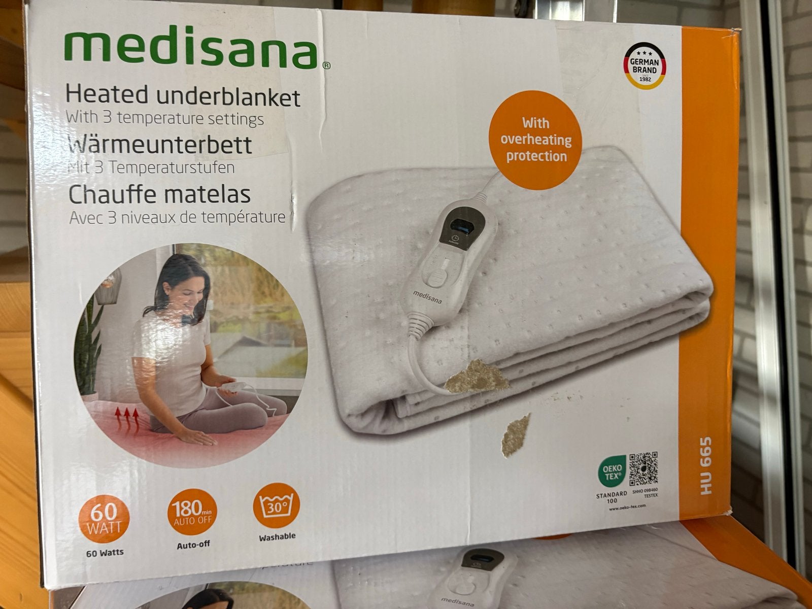 Medisana Verwarmde Onderdeken - Nieuw in doos, Ophalen, Nieuw, Deken of Dekbed, Overige merken