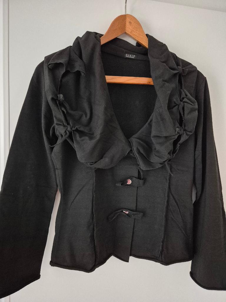 Boris Industries zwart kort knopenjasje, Kleding | Dames, Boris Industries, Zwart, Maat 42/44 (L), Ophalen of Verzenden