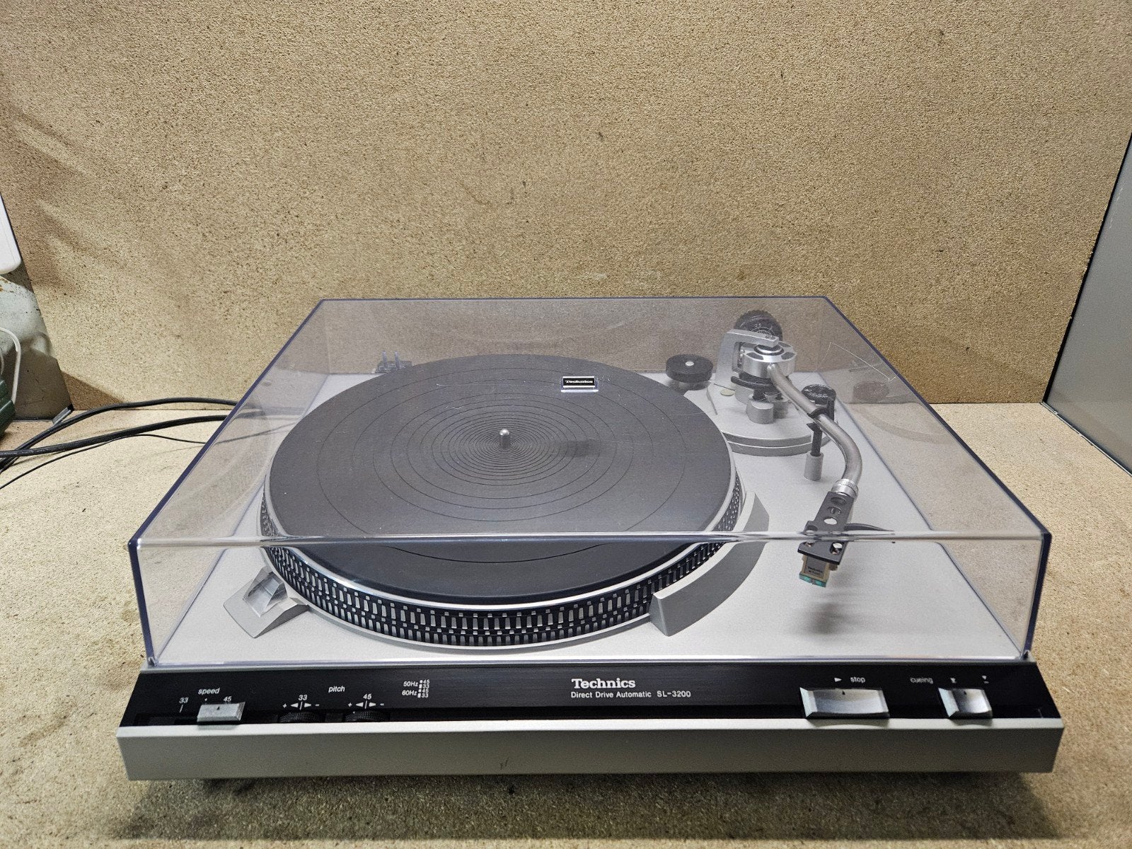 Technics SL-3200 gereviseerde Direct Drive Semi-Automaat, Ophalen, Pitch-regelaar, Zo goed als nieuw, Platenspeler
