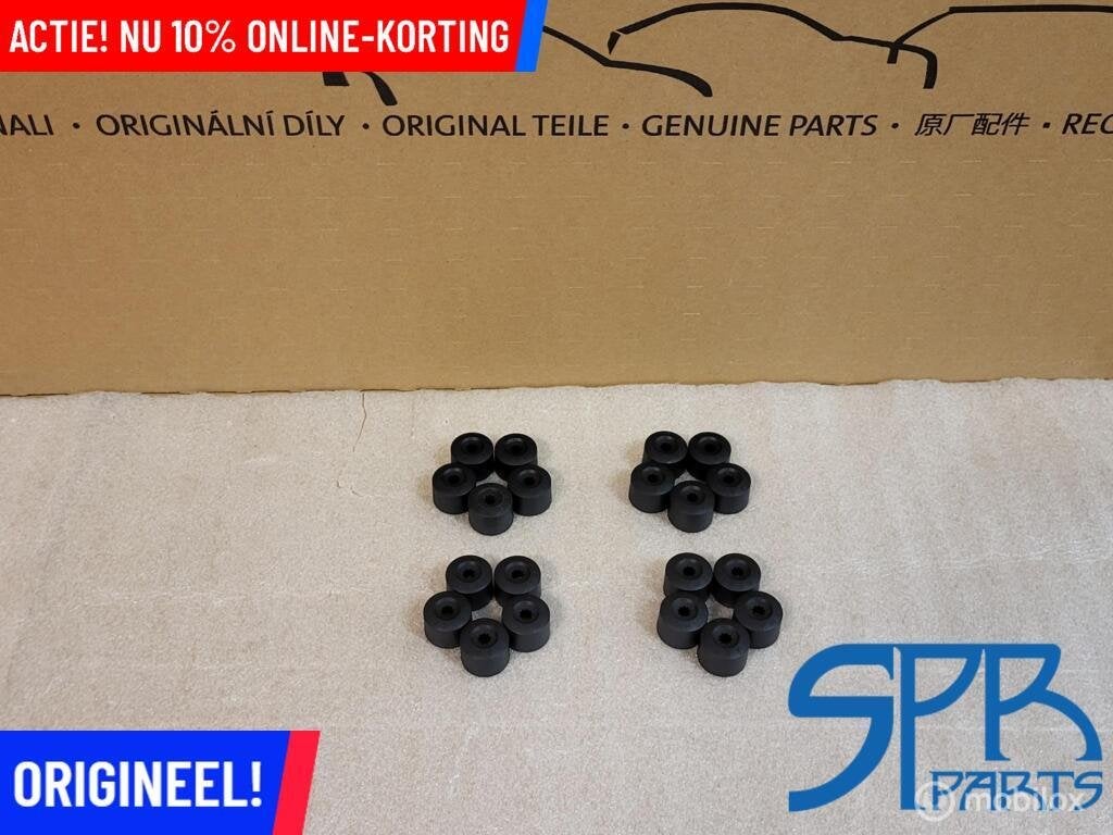 ORIGINELE NIEUWE VW WIELBOUTDOPPEN SET ZWART GOLF POLO 03-26, VOLKSWAGEN, Volkswagen, Nieuw, Ophalen of Verzenden