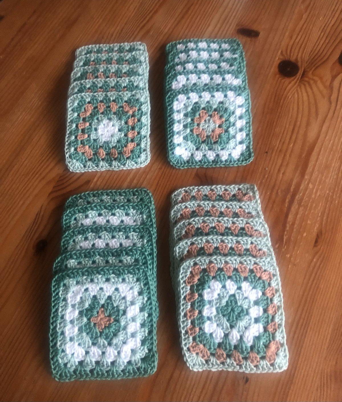 Gehaakte granny squares vierkantjes, Ophalen of Verzenden, Nieuw, Haken, Overige typen