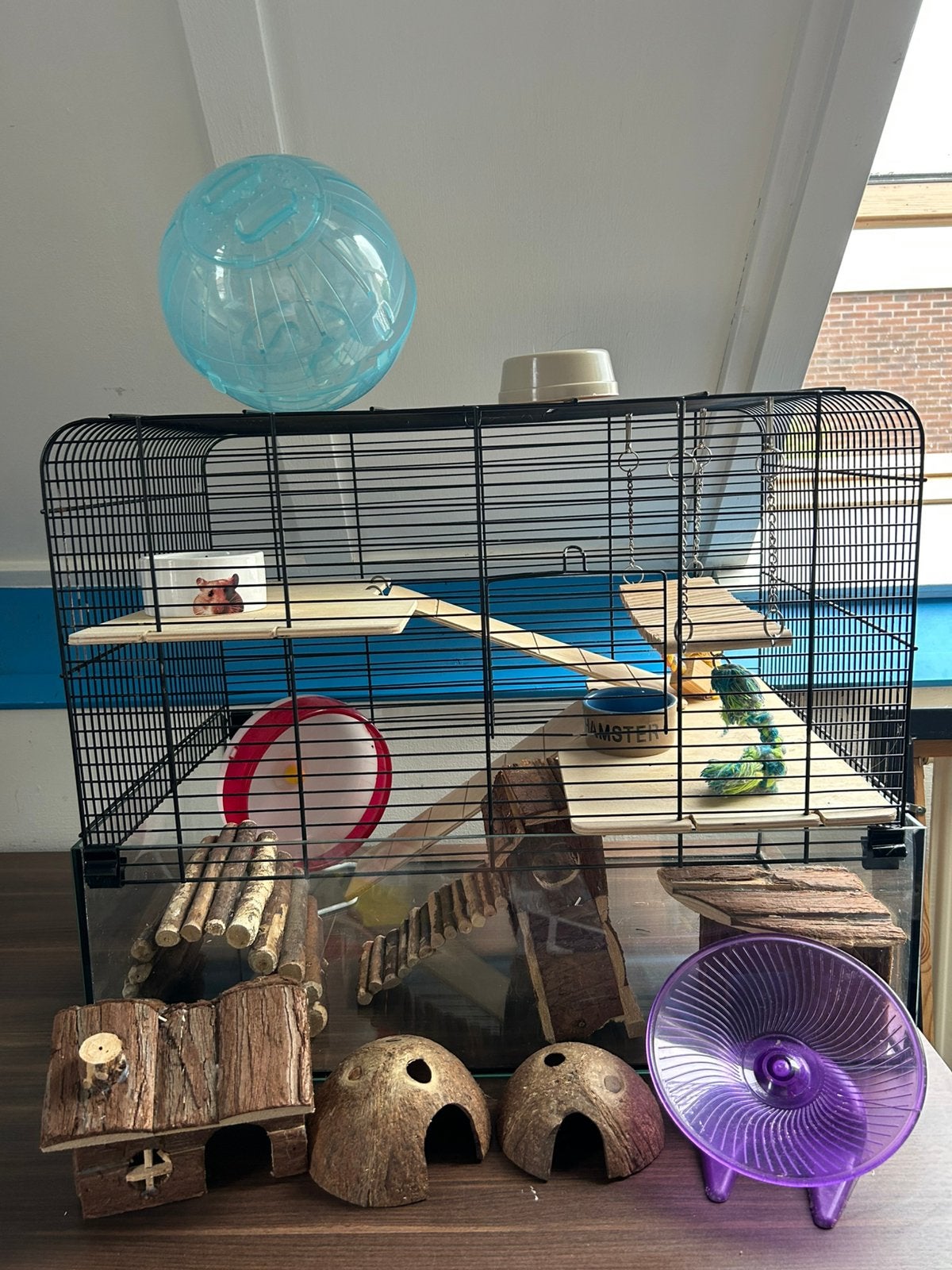 Interzoo vison 58 hamsterkooi, Dieren en Toebehoren, Knaagdieren en Konijnen | Hokken en Kooien, Kooi, Gebruikt, Minder dan 75 cm
