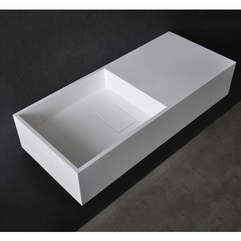 Ideavit Solidplan-75 wastafel 75x32,5 cm mat wit met plateau, Ophalen, Nieuw, Wastafel