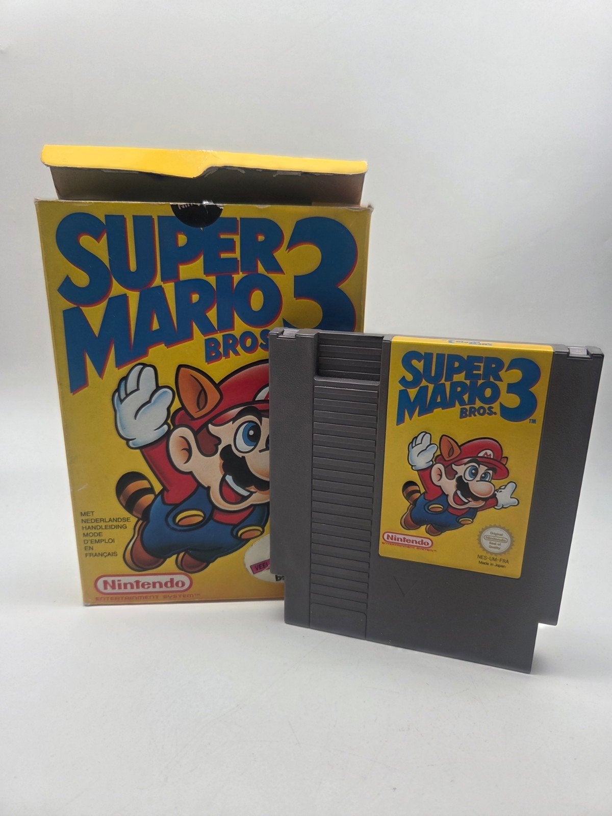 Super Mario Bros. 3 NES (PAL) compleet in doos, Spelcomputers en Games, Games | Nintendo NES, Nintendo, Gebruikt, 1 speler, Onbekend