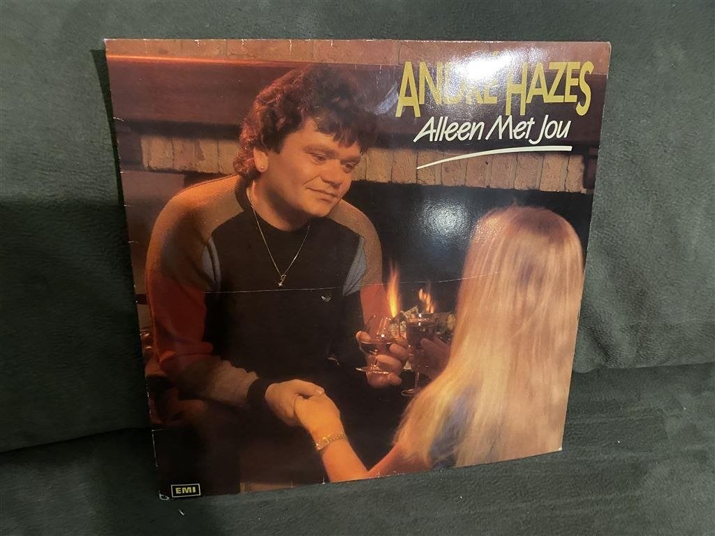Andre Hazes alleen met jou vinyl [1048], Verzenden, Zo goed als nieuw, 12 inch, Levenslied of Smartlap