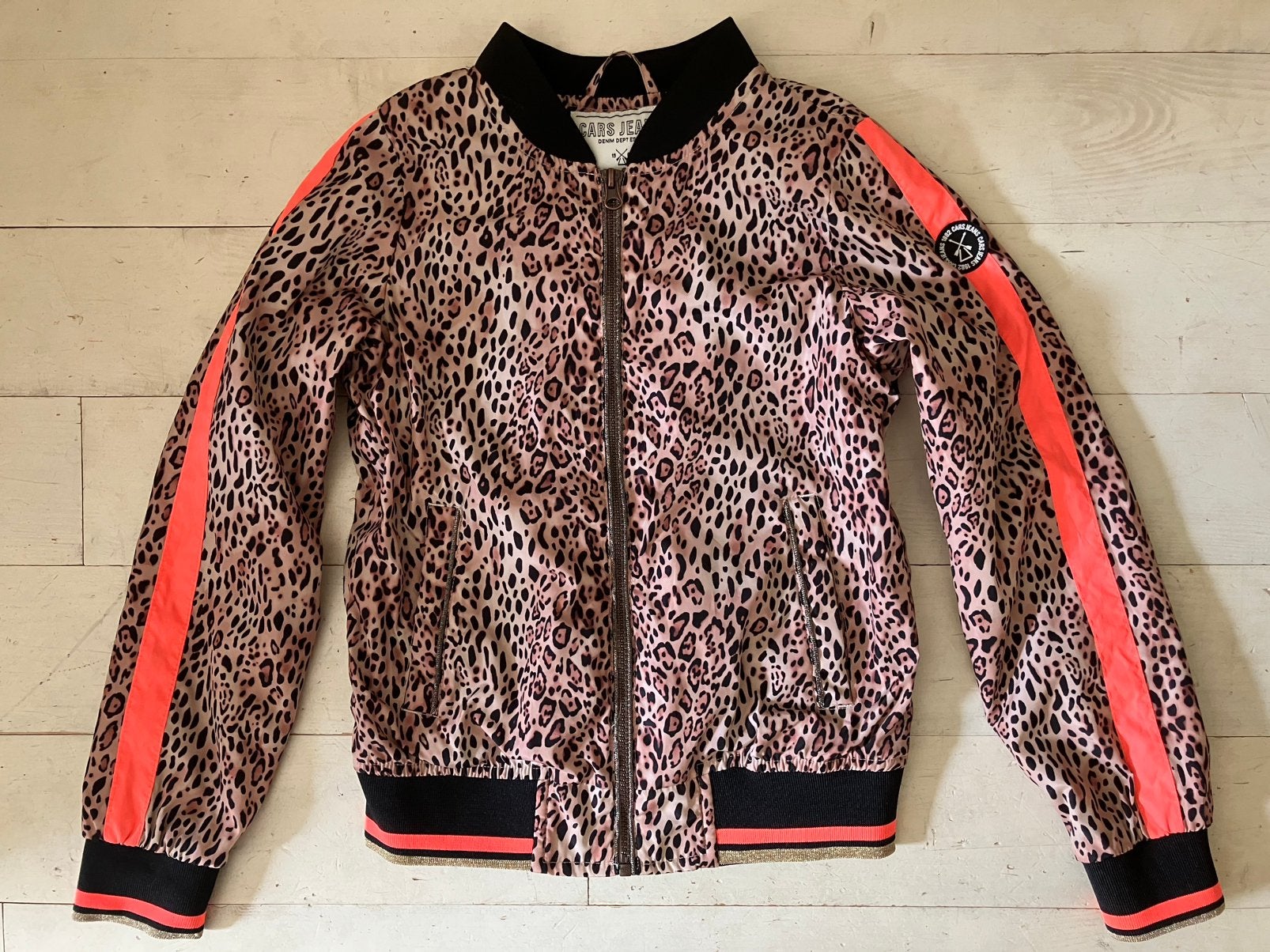 Car jeans jas 152 panterprint, Ophalen of Verzenden, Zo goed als nieuw, Meisje, Jas