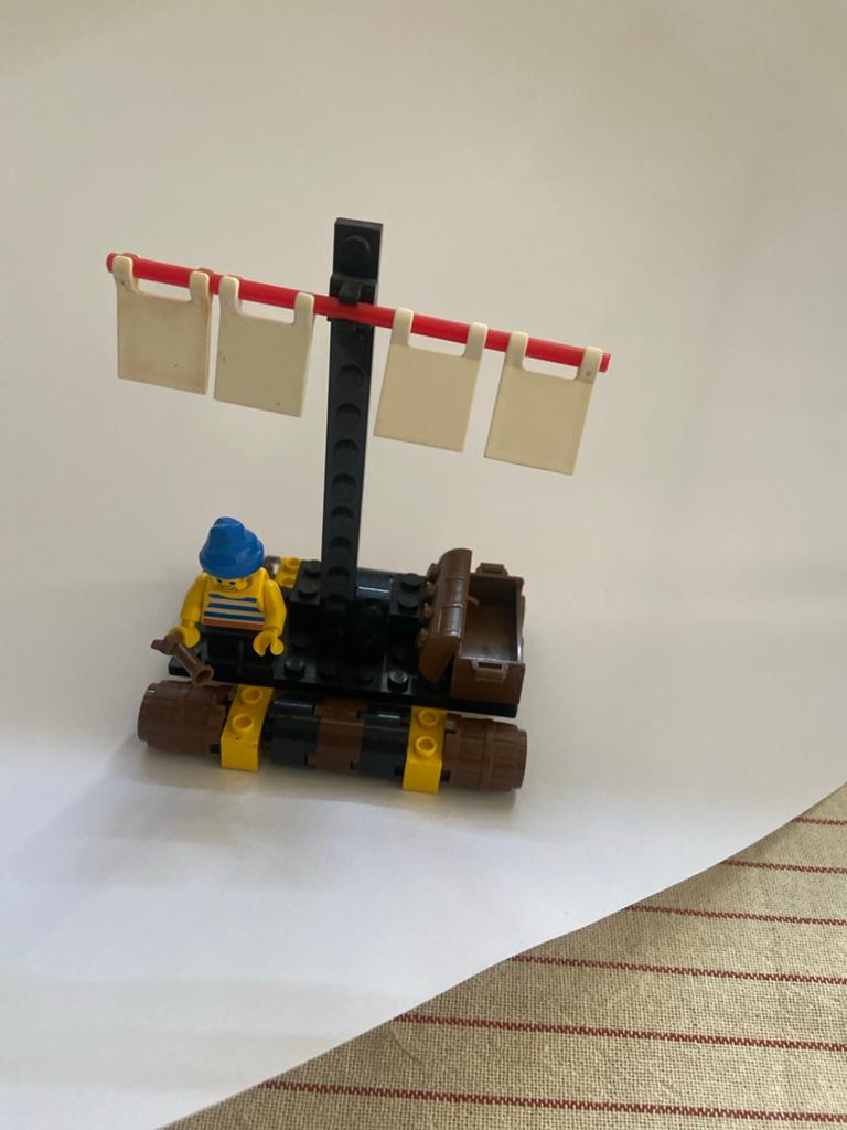 LEGO Vlot met Piraat en Schatkist, Ophalen of Verzenden, Gebruikt, Overige typen