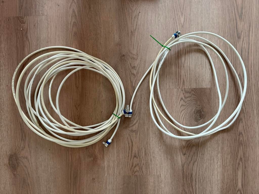 Hirschmann Coax CATV Aansluitkabel 10 en 4 meter, Ophalen of Verzenden, Nieuw, 10 meter of meer, Coaxiale kabel