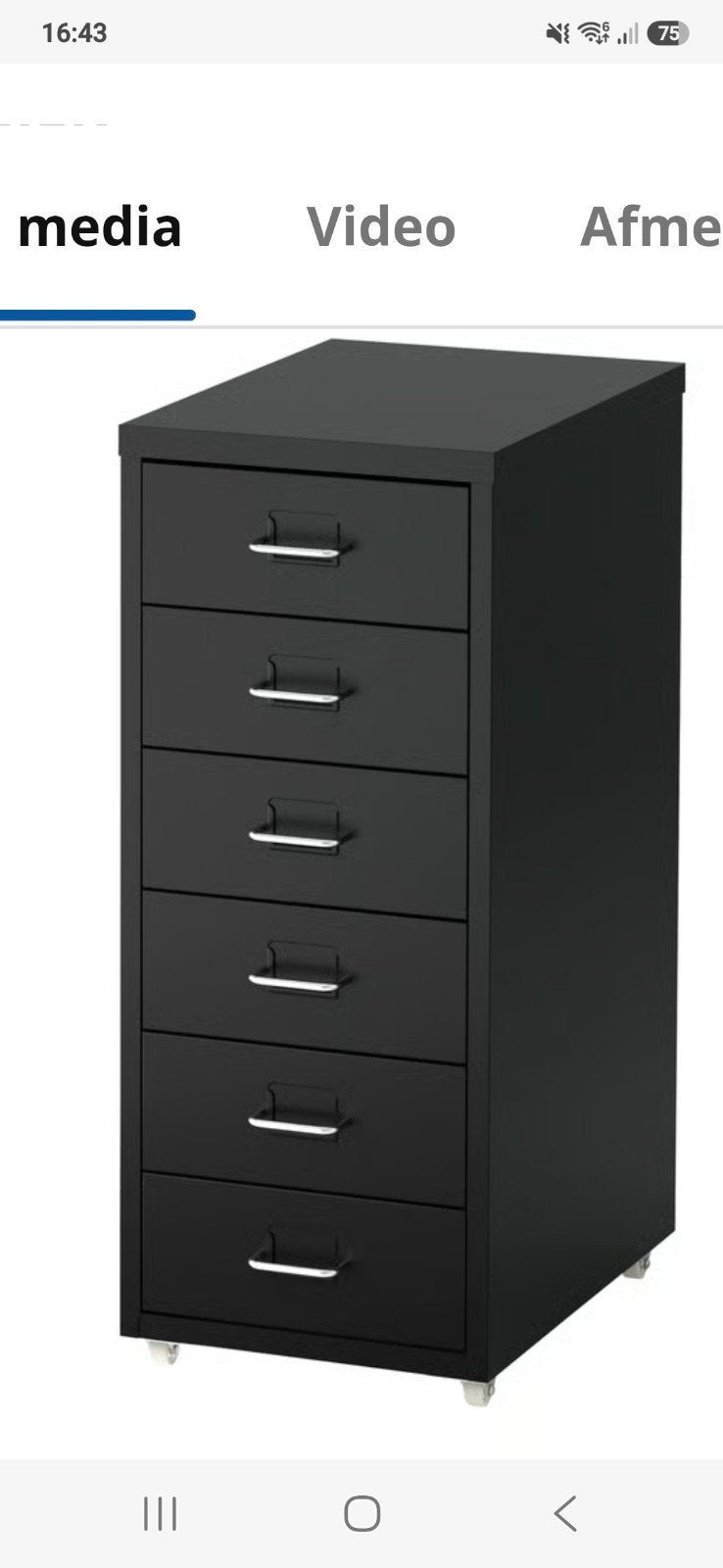 2 ladenkast zwart ikea, Huis en Inrichting, Ophalen, 50 tot 100 cm, Minder dan 100 cm, 25 tot 50 cm