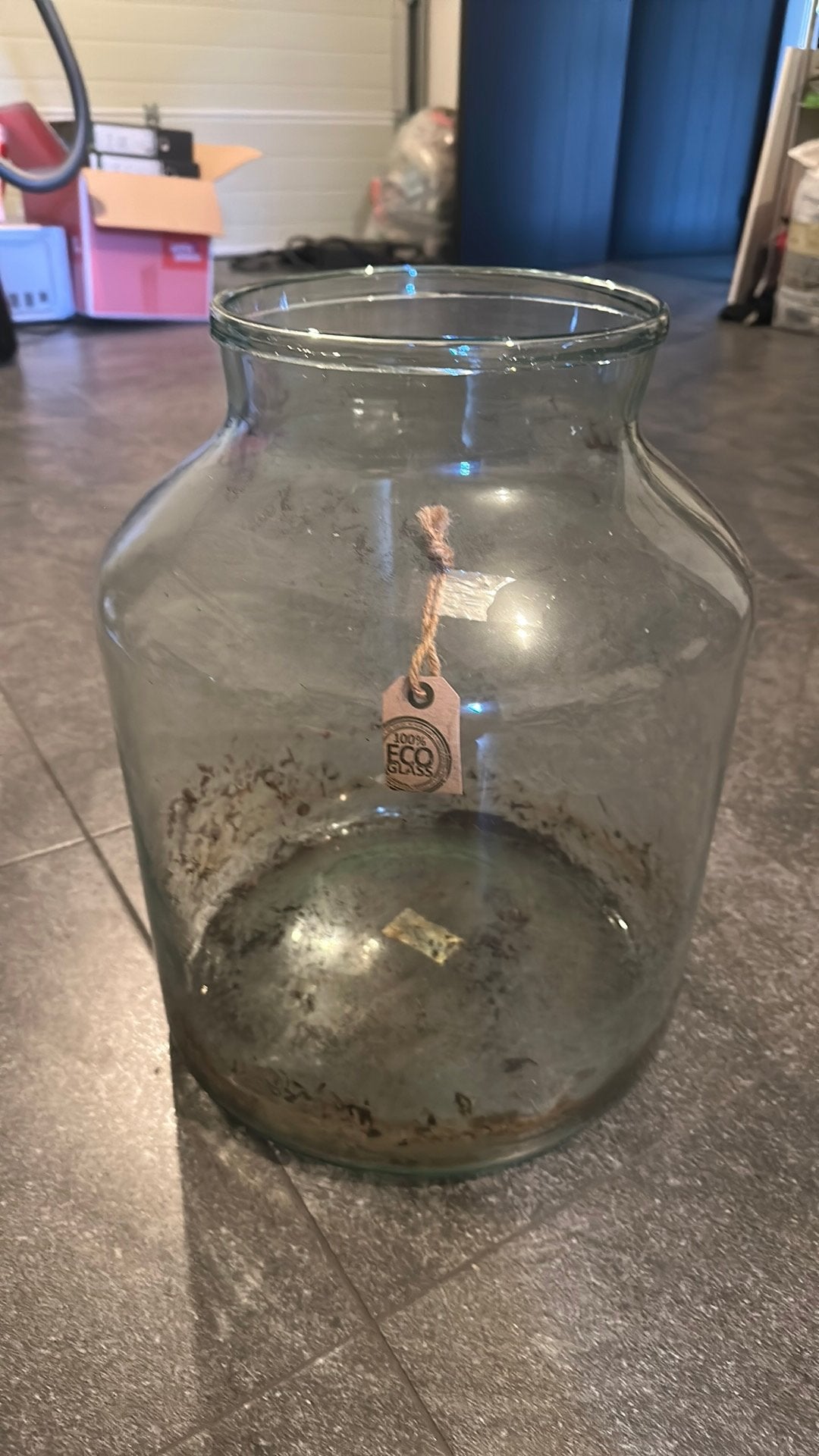 Grote glazen vaas / terrarium, Huis en Inrichting, Woonaccessoires | Vazen, Ophalen, Gebruikt, Transparant, Glas