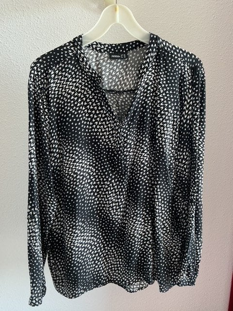 NIEUW JANINA dames Bloesje / kieltje maat 46 zwart met wit, Meerkleurig, Maat 46/48 (XL) of groter, Nieuw, Ophalen of Verzenden