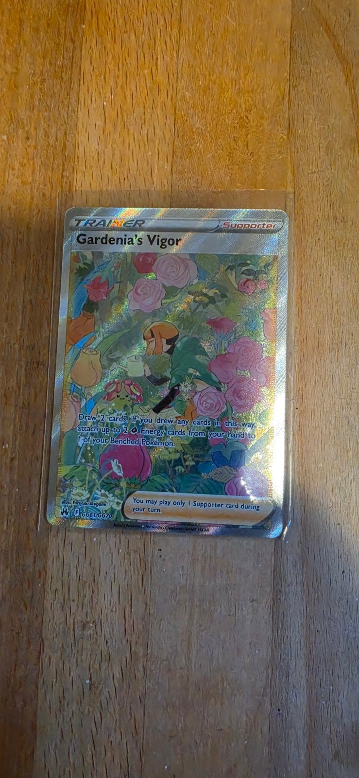 Gardenia's Vigor Full Art Trainer Kaart, Ophalen of Verzenden, Zo goed als nieuw, Losse kaart, Foil