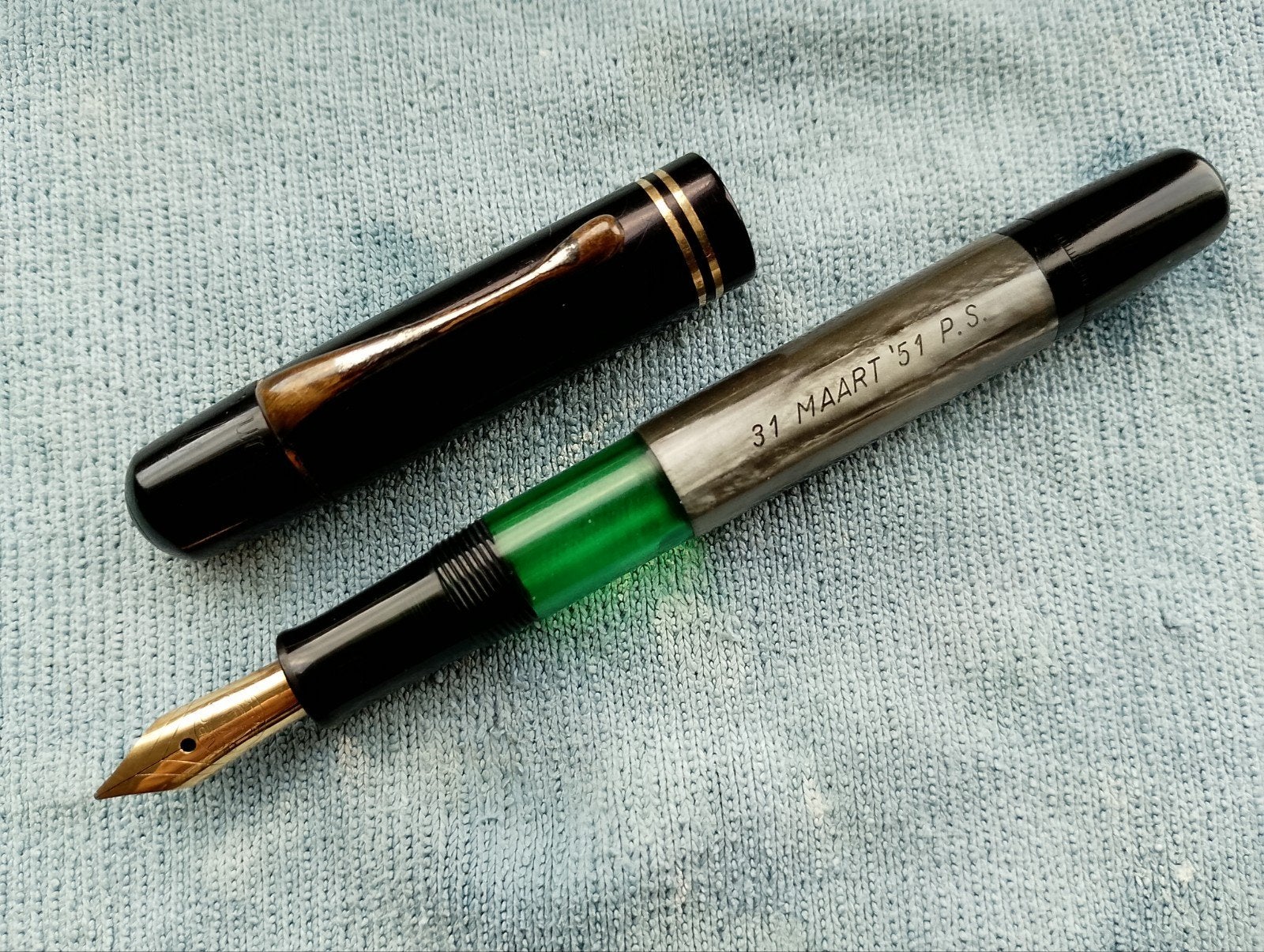 Vintage PELIKAN 100N 14K vulpen, Ophalen of Verzenden, Zo goed als nieuw, Vulpen, Overige merken