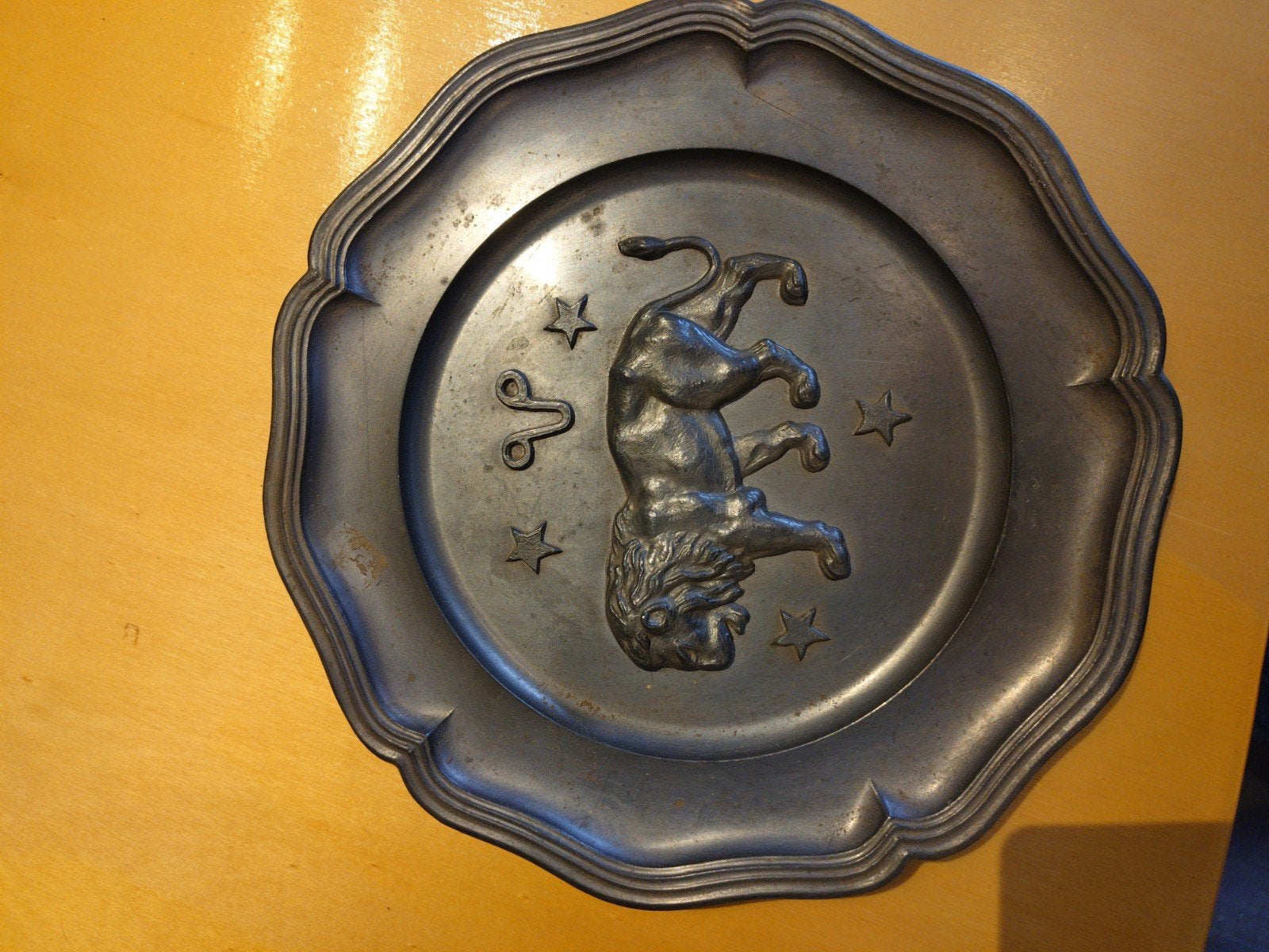 tin bord schaal, Ophalen of Verzenden