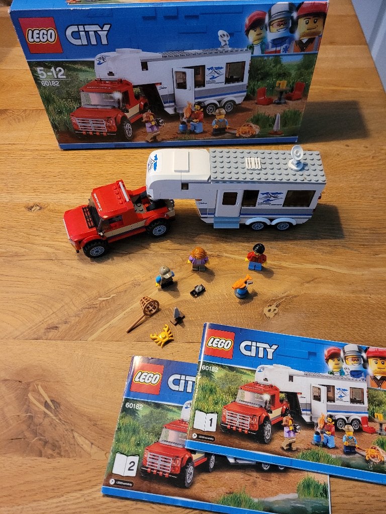 LEGO City Pick-uptruck en Caravan (60182), City, Inclusief instructies, Ophalen of Verzenden, Zo goed als nieuw