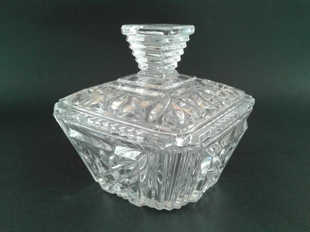 Dekseldoos Kristal Ernst Buder Vintage, Ophalen of Verzenden