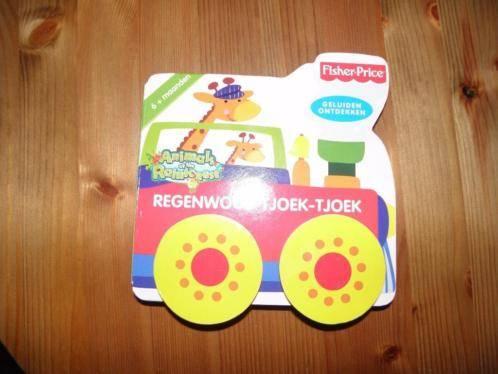 Fisher Price trein boek- Regenwoud tjoek tjoek, Boeken, Ophalen of Verzenden, Zo goed als nieuw, 1 tot 2 jaar