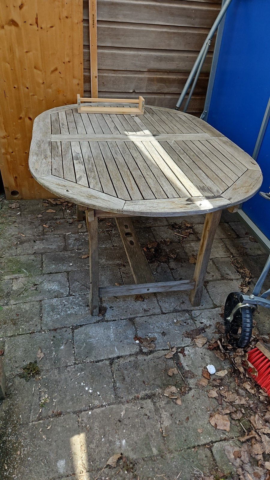 Tuintafel gratis 150/200 x B 100cm x H 74, Tuin en Terras, Tuintafels, Gebruikt, Rechthoekig, Ophalen