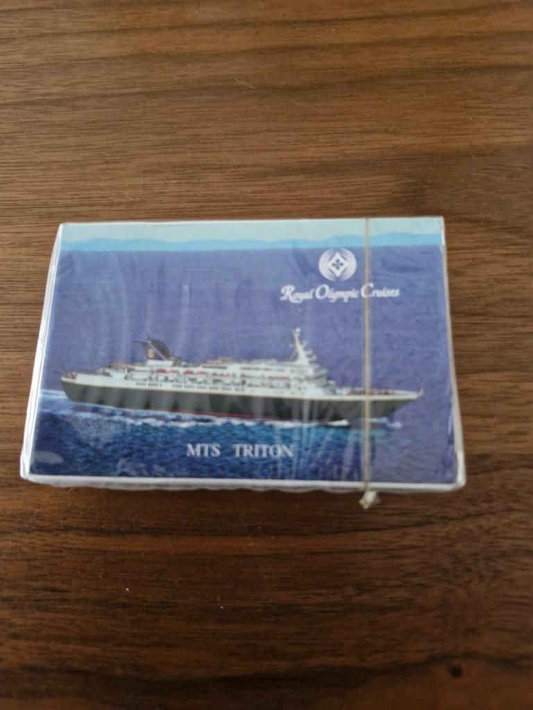 Speelkaarten Royal Olympic Cruises MTS Triton, Ophalen of Verzenden, Zo goed als nieuw, Speelkaart(en)