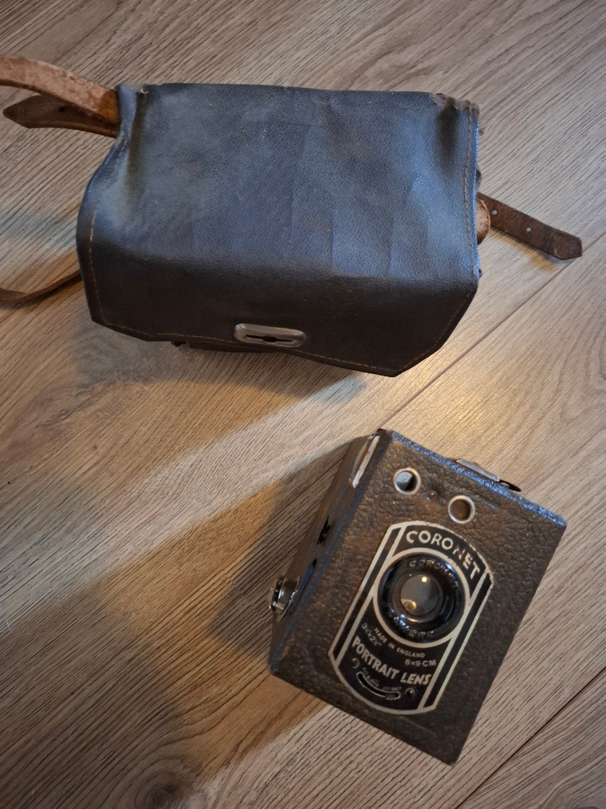 Prachtige Vintage Coronet Box Camera (Made in England) + Ori, Ophalen of Verzenden, Compact, Overige Merken