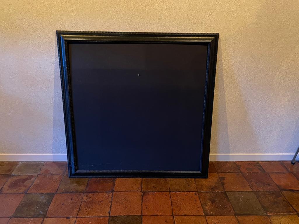 Grote zwarte lijst, Huis en Inrichting, Ophalen, Zo goed als nieuw, Hout