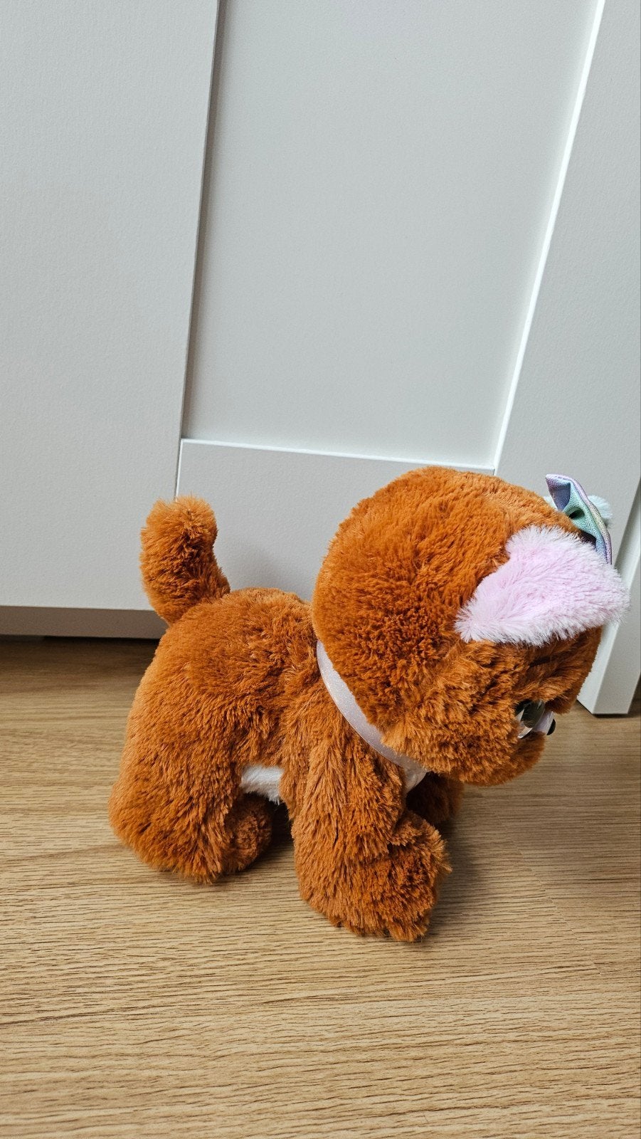 Present Pets Glitter Pup Cocoa - Interactieve Pluche Hond, Ophalen, Overige merken, Hond, Zo goed als nieuw