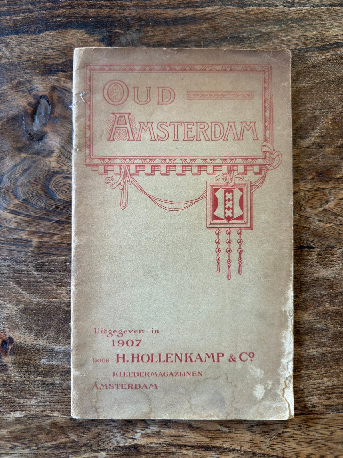 Oud Amsterdam (1907) H. Hollenkamp & Co. Art Nouveau-uitgave, Ophalen, Zo goed als nieuw