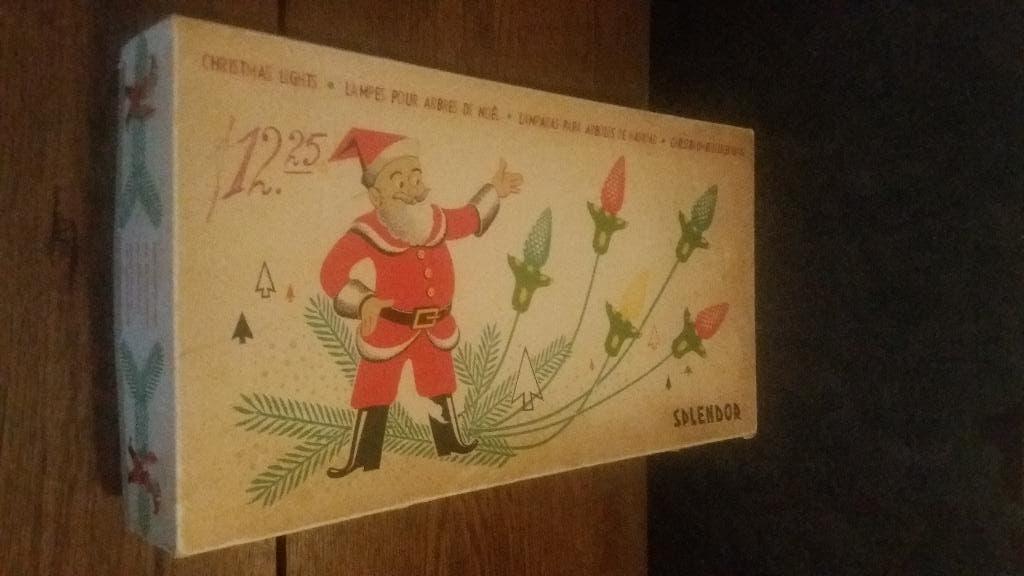 vintage splendor gekleurde kerstverlichting, Diversen, Kerst, Ophalen of Verzenden, Gebruikt
