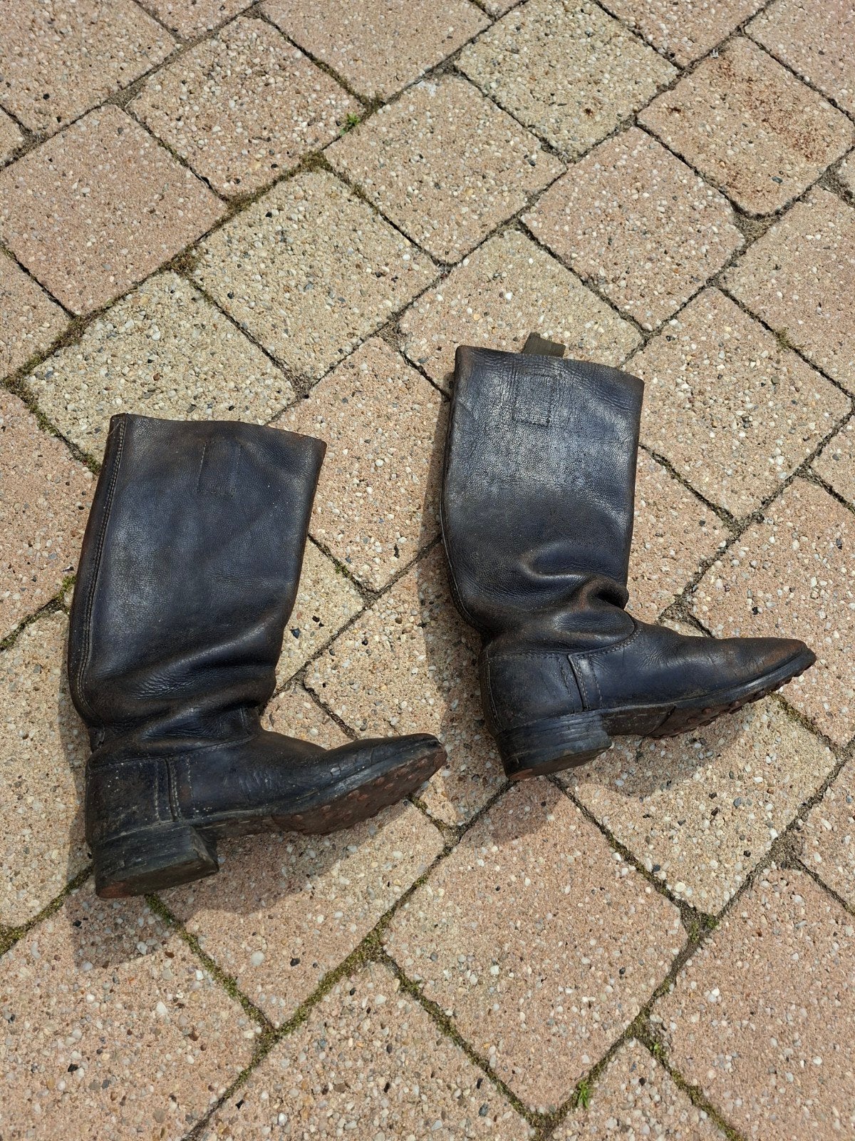 Ww2 wo2 Duitse leren laarzen, Verzamelen, Ophalen of Verzenden, Duitsland