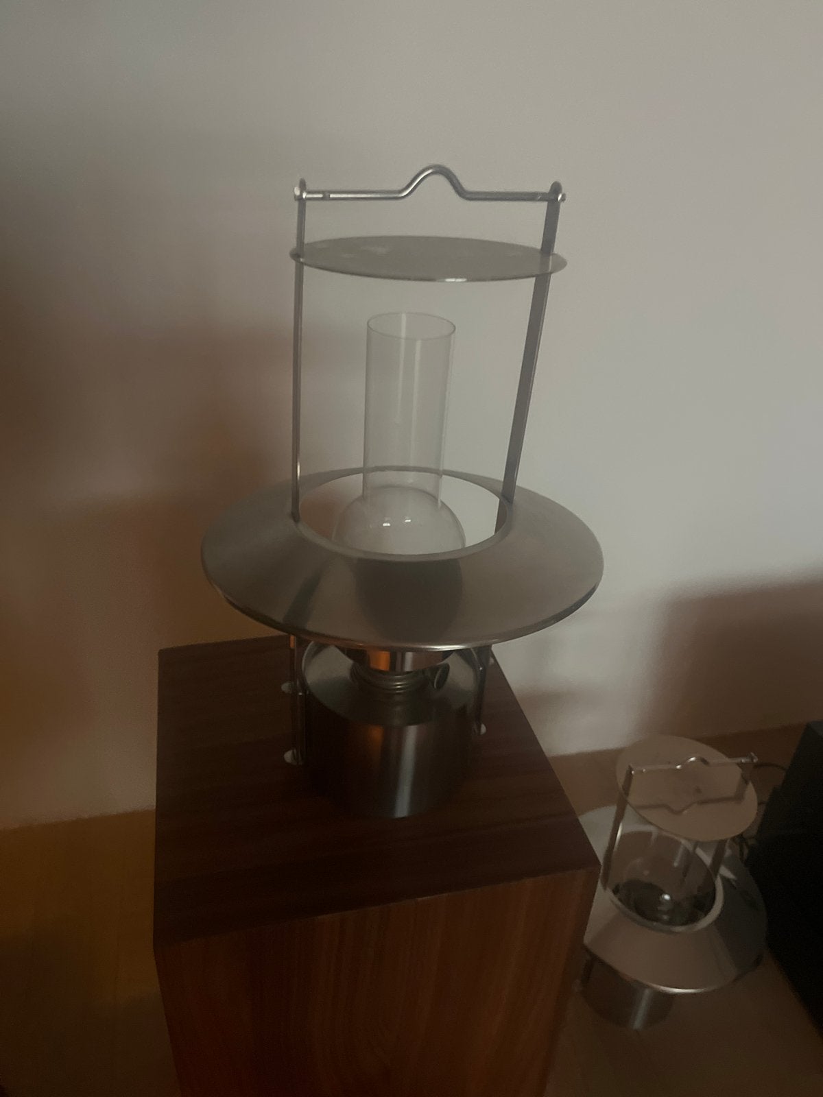 Stelton Stijlvolle roestvrijstalen olielamp/stormlantaarn, Ophalen