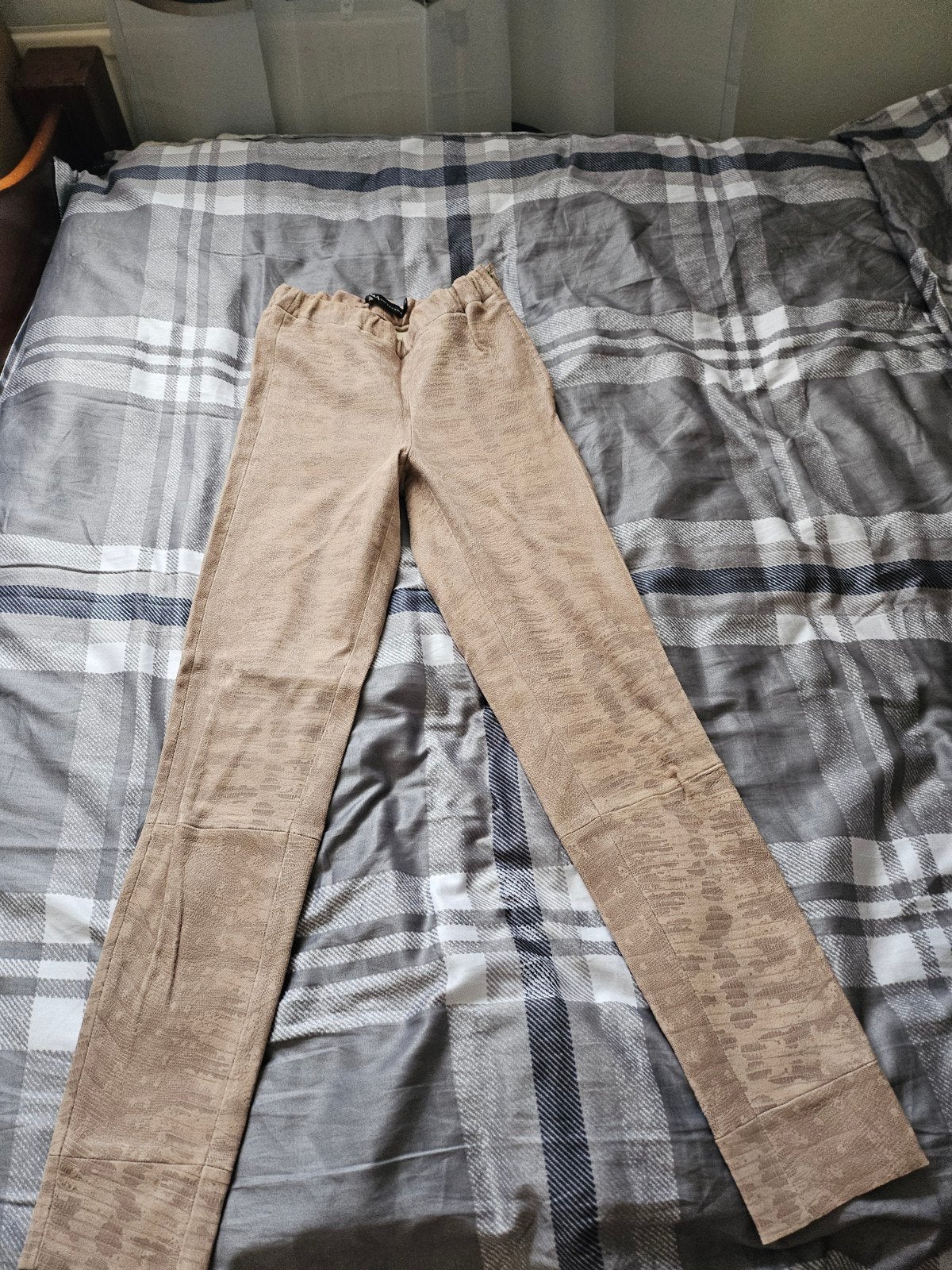 Arma leren broek, Beige, Arma, Ophalen of Verzenden, Zo goed als nieuw