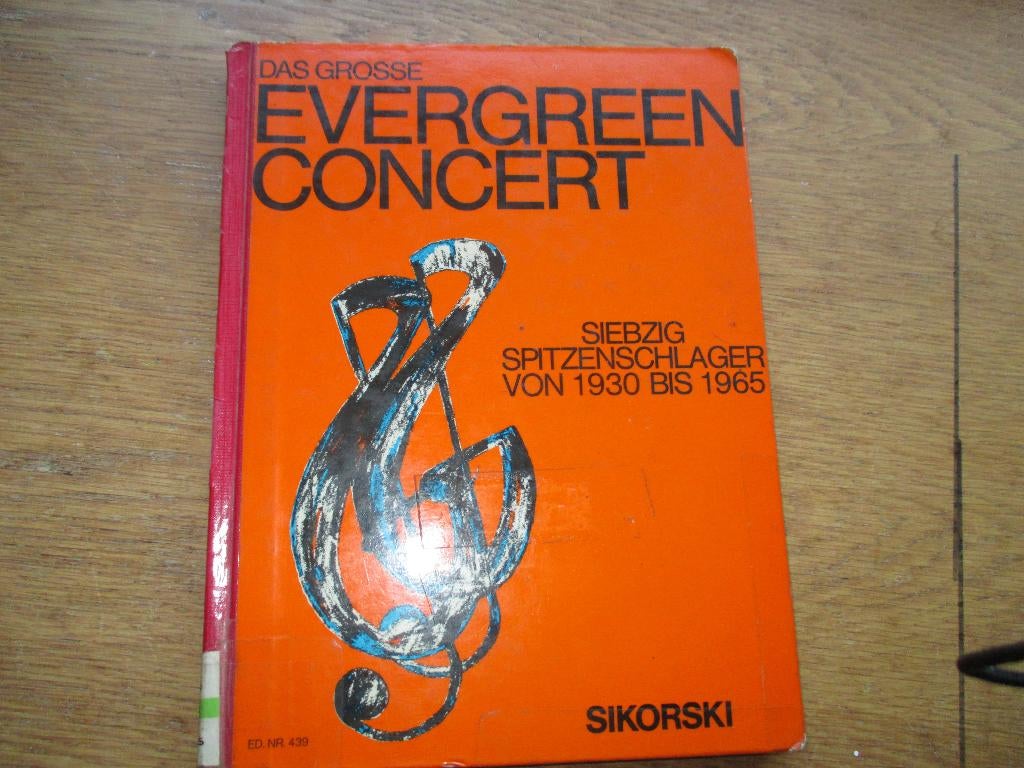 Das grosse evergreen concert - 70 titels, Muziek en Instrumenten, Bladmuziek, Ophalen of Verzenden, Gebruikt, Artiest of Componist