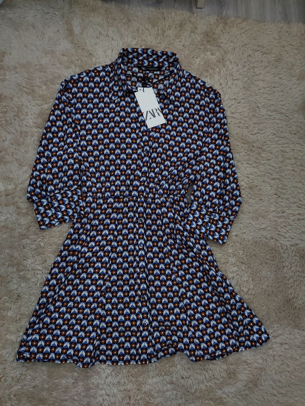 Zara jurk met  print - Nieuw met kaartjes maat xs, Kleding | Dames, Jurken, Meerkleurig, Zara, Nieuw, Ophalen of Verzenden
