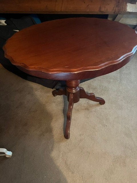Oude Ronde tafel 73 cm hoog - 80 cm breed, Antiek en Kunst, Antiek | Meubels | Tafels, Ophalen