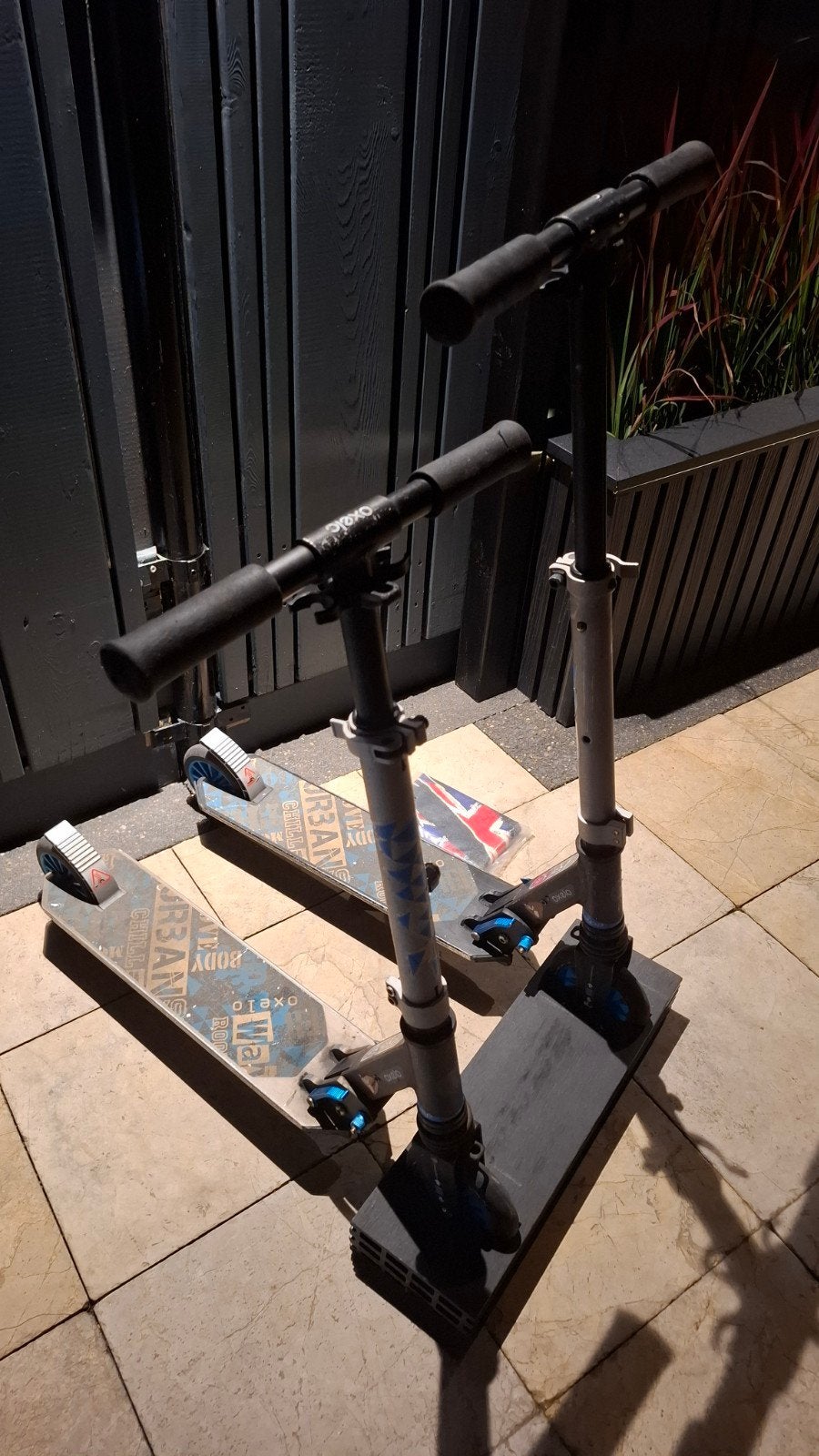 2 Oxelo kinderstepjes met standaard, Fietsen en Brommers, Ophalen, Gebruikt, Gewone step, Oxelo