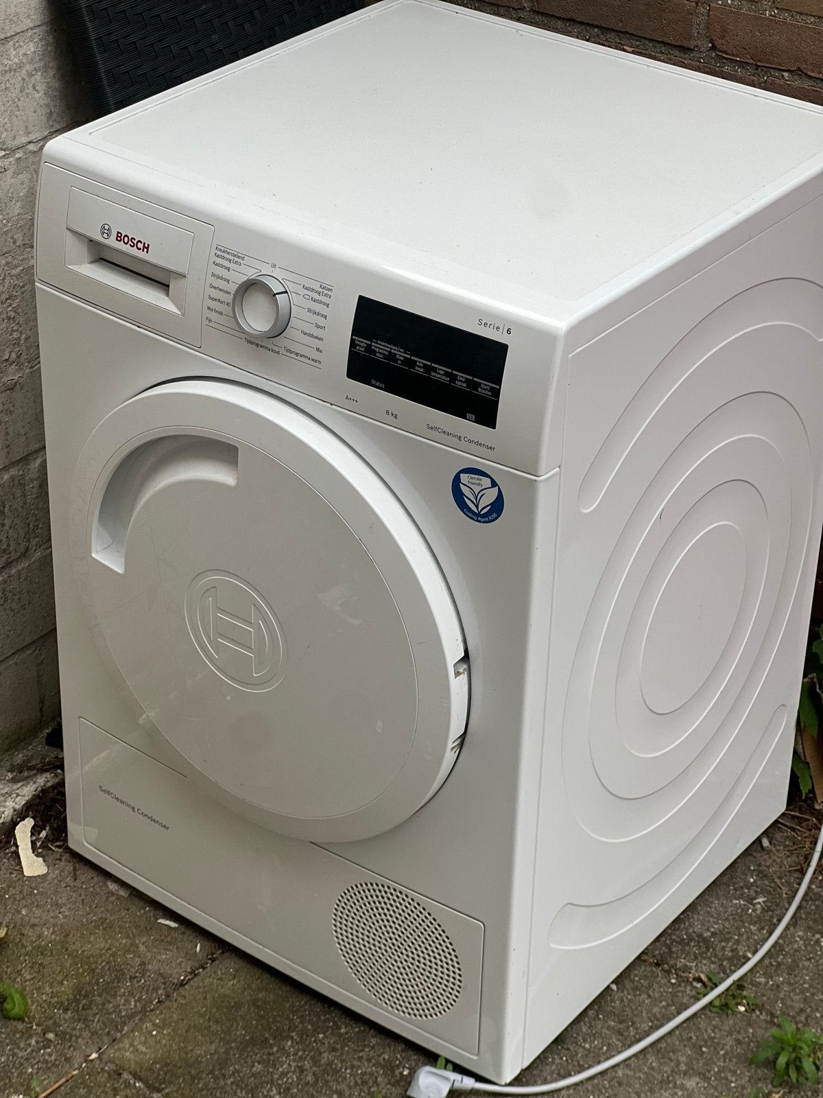 Bosch Serie 6 SelfCleaning Condenser Droger A+++ 8kg, Witgoed en Apparatuur, Ophalen, 8 tot 10 kg, Zo goed als nieuw, Voorlader