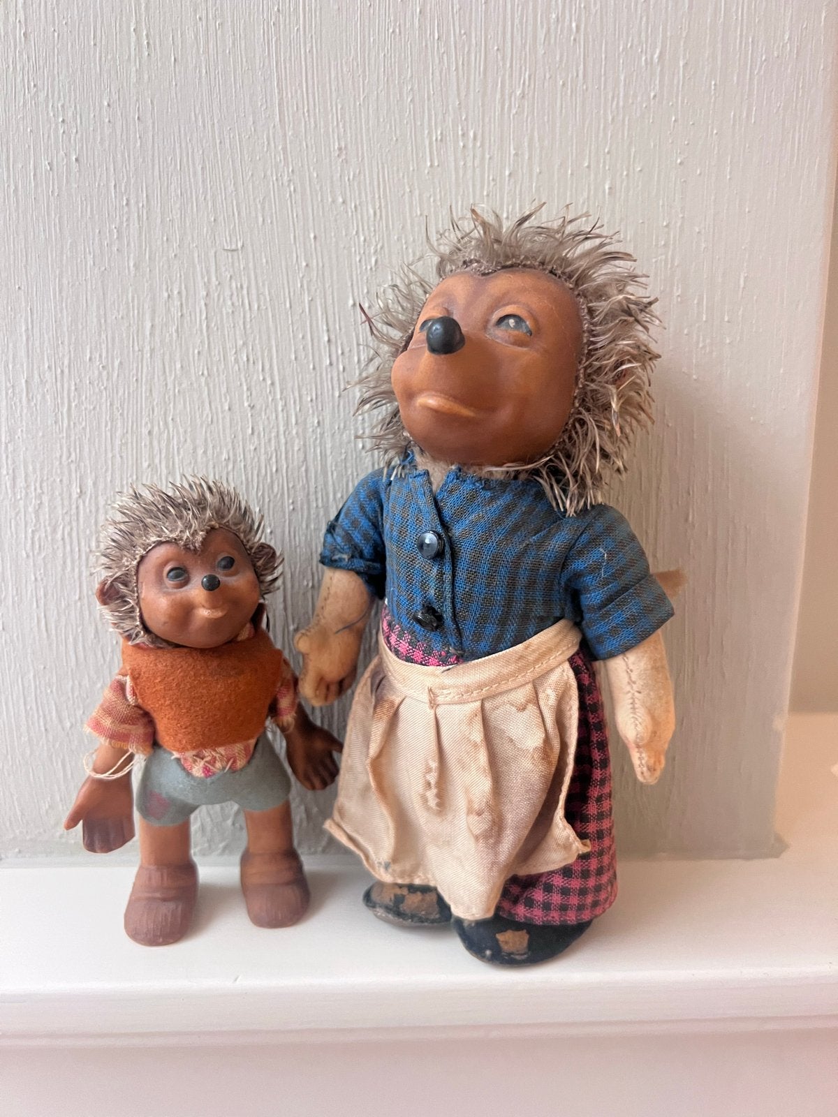 Vintage Steiff Egels - Set van 2, Verzamelen, Ophalen, Gebruikt