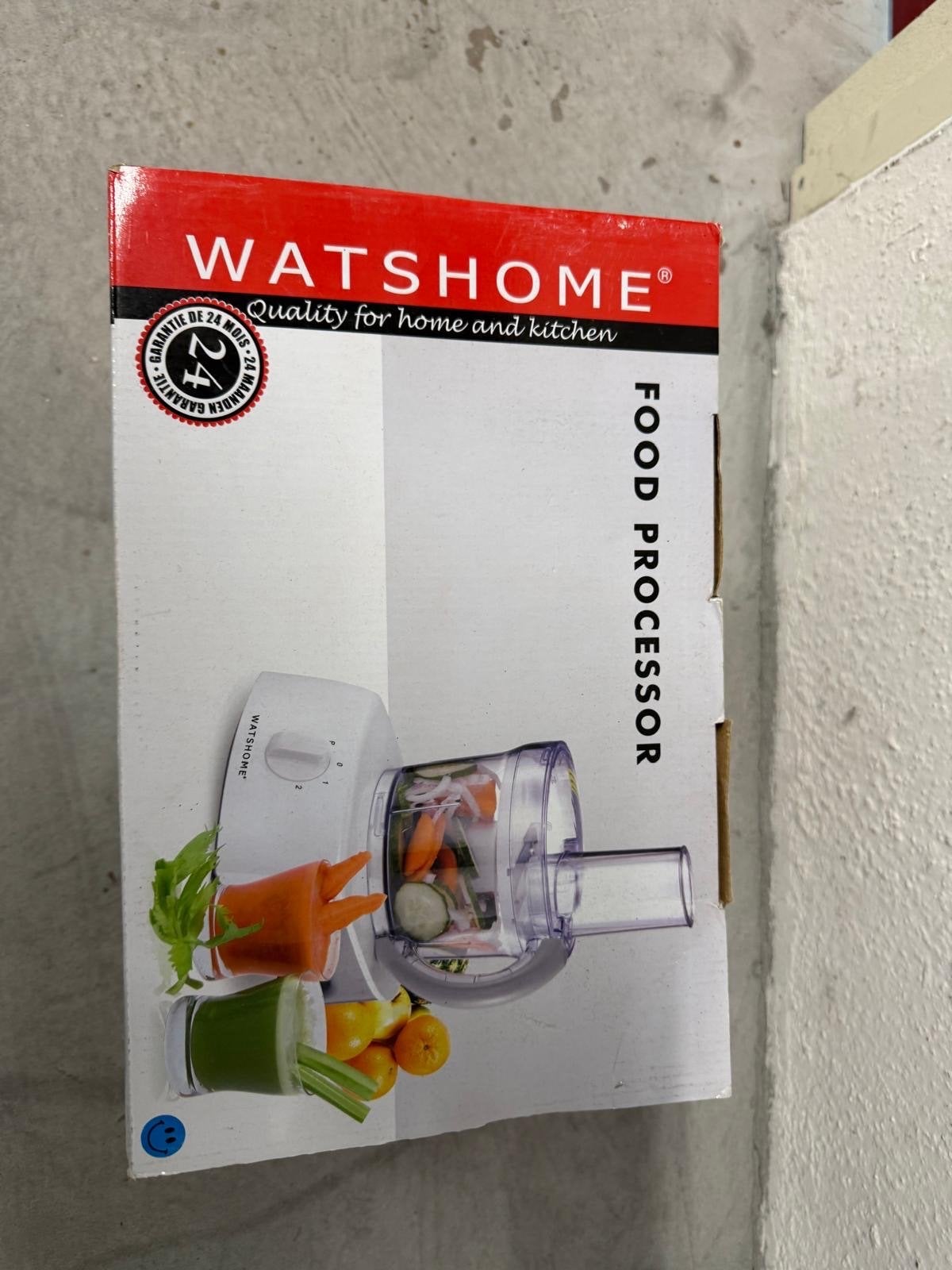 WatsHome Food Processor - Nieuw in doos, Minder dan 1 liter, Ophalen of Verzenden, Nieuw, 1 snelheid