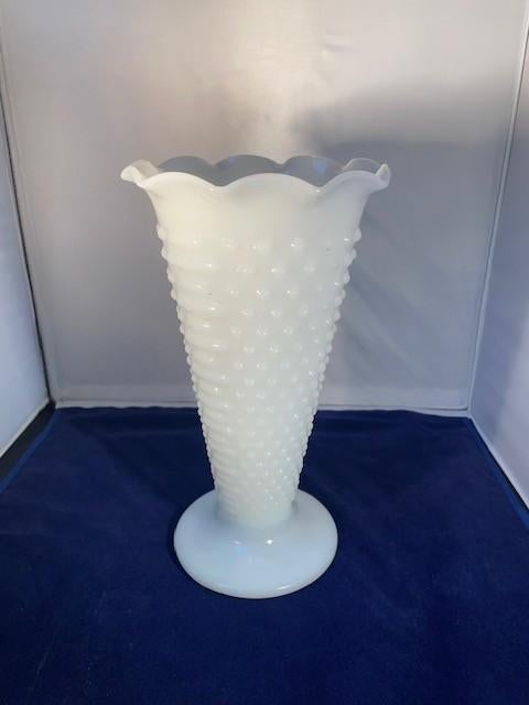 vaas, Wit, Ophalen of Verzenden, Minder dan 50 cm, Glas