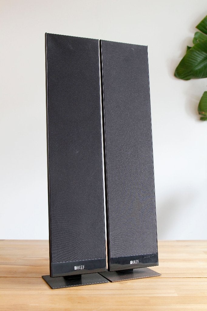 KEF T301 platte speakers. zwart, Audio, Tv en Foto, Luidsprekers, Overige merken, Stereo speakers, Gebruikt, -