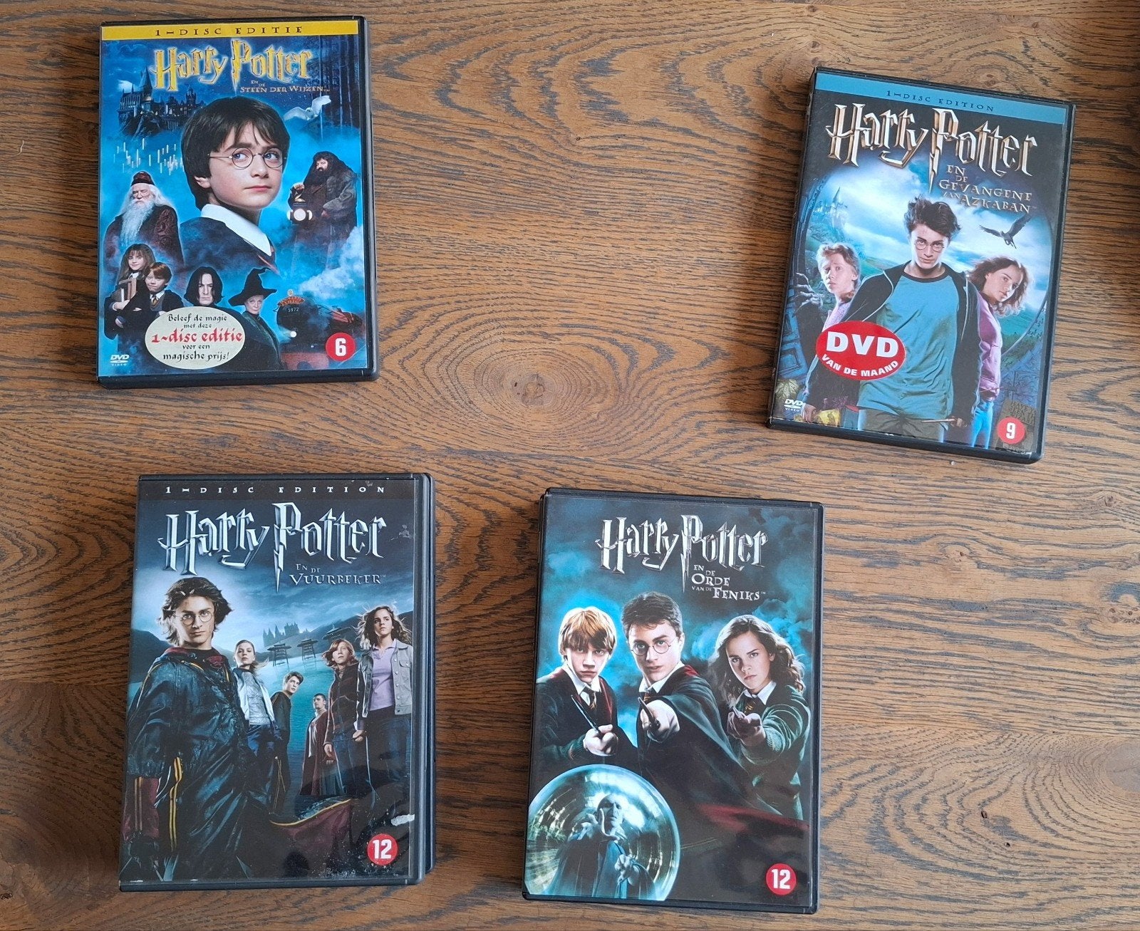 Harry Potter DVD's - Deel 1, 3, 4 & 5, Cd's en Dvd's, Ophalen of Verzenden, Zo goed als nieuw, Nederlands, Vanaf 9 jaar