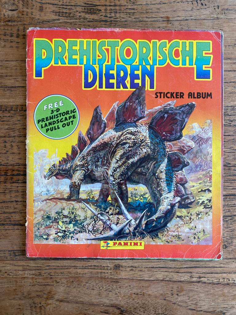 Panini Prehistorische Dieren Sticker Album 1992, Ophalen of Verzenden, Gebruikt, Dier en Natuur