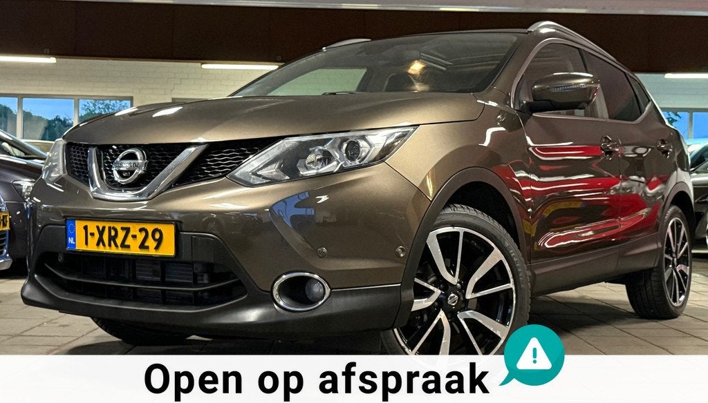 Nissan Qashqai 1.2 Acenta|NAP|NweAPK|Automaat|PerfectOH|Pano, Euro 5, Gebruikt, 4 cilinders, Bruin