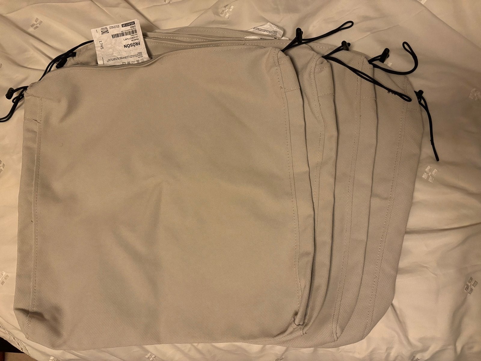 IKEA FRÖSÖN zitkussens 44x44 cm - Nieuw (4 stuks), Ophalen, Beige, IKEA, Vierkant