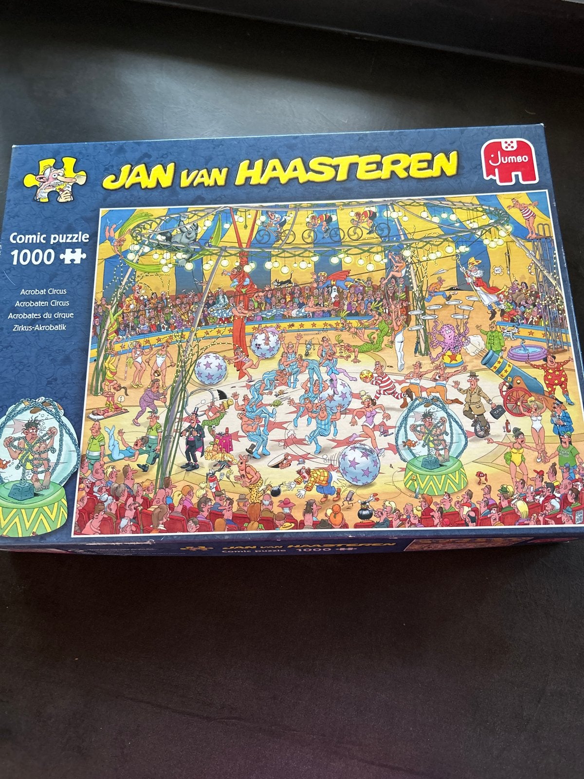 Jan van Haasteren Puzzel 1000 stukjes - Circus, Ophalen, 500 t/m 1500 stukjes, Gebruikt, Legpuzzel