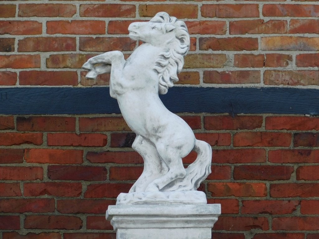 Beeld Paard - 80 cm - Steen, ., Nieuw, Ophalen of Verzenden, .