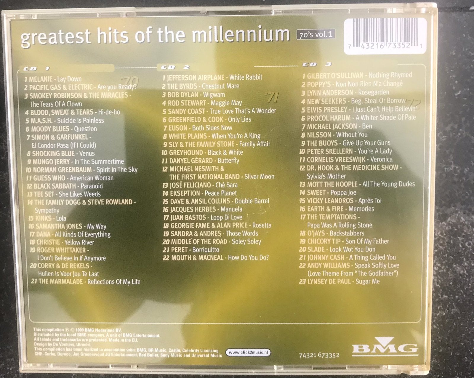 Greatest Hits of The Millennium,The Seventies hits Remember, Cd's en Dvd's, Verzenden, Zo goed als nieuw, Pop