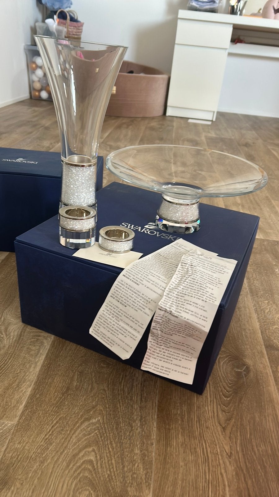 Swarovski set, Ophalen of Verzenden, Zo goed als nieuw